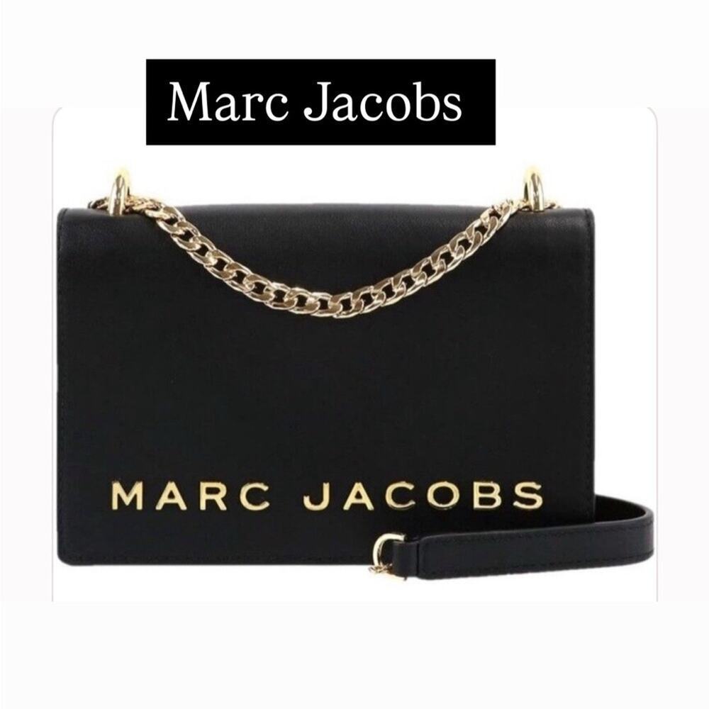 Marc Jacobs Black Leather Gold Hardware NWT